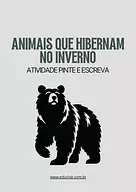Atividade sobre animais que hibernam no inverno