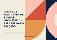 Atividade pontilhada de formas geométricas para imprimir