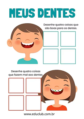 Dia da higiene bucal Dia da higiene bucal para 2º Ano, 1º Ano, Pré-Escola de Datas Comemorativas - Material educacional