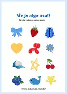 Atividade cor azul