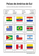 Atividade sobre América do Sul 5 ano para 5º Ano de Geografia, América do Sul - Material educacional