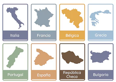 Países da Europa Países da Europa para 3º Ano, 2º Ano, 1º Ano de Geografia, Recursos Educativos, Europa - Material educacional