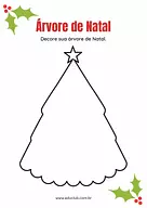 Árvore de Natal atividade infantil