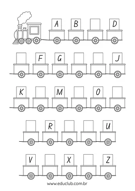 Completar o alfabeto maiúsculo com as letras que faltam Completar o alfabeto maiúsculo com as letras que faltam para 1º Ano de Língua Portuguesa, Alfabeto - Material educacional