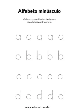 Letras do alfabeto para cobrir Letras do alfabeto para cobrir para 1º Ano de Língua Portuguesa, Alfabeto - Material educacional