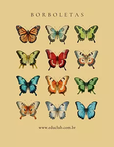 Cartaz borboleta Educação Infantil