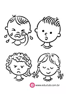 Caras das emoções para palitoches para Creche, 5º Ano, 4º Ano, 3º Ano, 2º Ano, 1º Ano, Pré-Escola de Recursos Educativos, ...