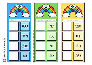 Qual é o antecessor? para 2º Ano de Números, Matemática - Material educacional