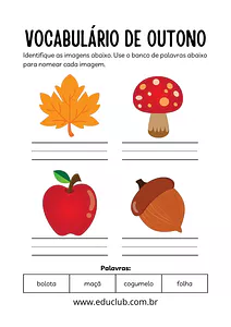 Vocabulário de outono