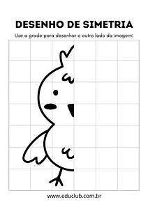 Desenho na malha quadriculada para completar