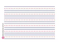 Folha com pauta para caligrafia Folha com pauta para caligrafia para 2º Ano, 1º Ano de Recursos Educativos - Material educacional