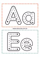 Atividade de vogais para Educação Infantil 4 anos para Pré-Escola de Língua Portuguesa, Vogais - Material educacional
