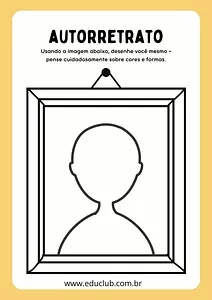 Atividade de autorretrato para Educação Infantil