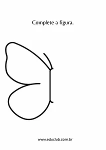 Complete a simetria da borboleta