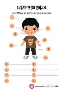 Partes do corpo