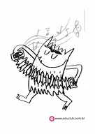 Monstro das Cores para colorir