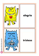 Cartões das emoções para Creche, Pré-Escola de Língua Portuguesa, Vocabulário, Educação Emocional, Emoções - Material educ...