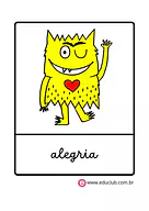 Monstro das Cores Alegria para Creche, Pré-Escola de Recursos Educativos, Educação Emocional, Emoções - Material educacional