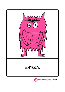 Monstro das Cores Amor para Creche, Pré-Escola de Recursos Educativos, Educação Emocional, Emoções - Material educacional