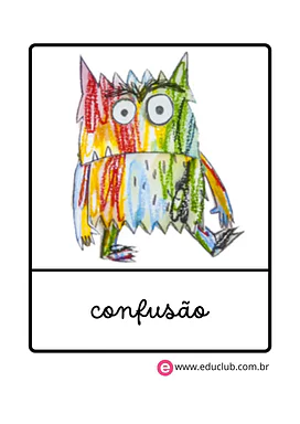 Monstro das Cores Confusão para Creche, Pré-Escola de Recursos Educativos, Educação Emocional, Emoções - Material educacional