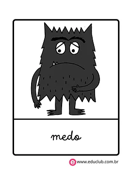 Monstro das Cores Medo para Creche, Pré-Escola de Recursos Educativos, Educação Emocional, Emoções - Material educacional