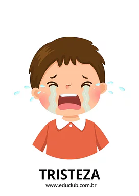 Fichas das emoções para Creche, Pré-Escola de Educação Emocional, Emoções - Material educacional