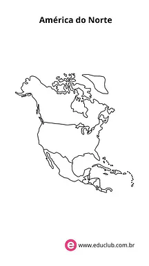 Mapa político da América do Norte Mapa político da América do Norte para 5º Ano, 4º Ano, 3º Ano de Geografia, América do Norte, América Central - Material e...