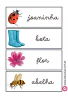Palavras relacionadas a primavera Palavras relacionadas a primavera para Creche de Língua Portuguesa, Recursos Educativos, Ciências, Estações do ano, Vocabu...
