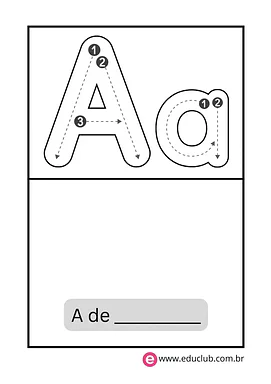 Atividade alfabeto Educação Infantil 4 anos para Pré-Escola de Língua Portuguesa, Alfabeto - Material educacional