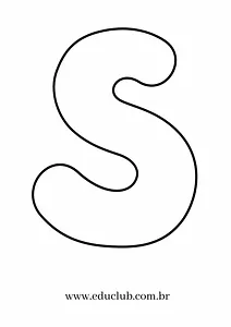 Molde da letra S
