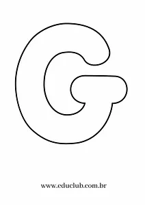 Molde da letra G