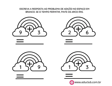 Continha de mais para 2º Ano, 1º Ano de Operações básicas, Matemática - Material educacional