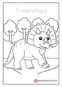 Dinossauro para colorir