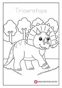 Dinossauro para colorir