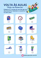 Caça ao tesouro Volta às aulas Caça ao tesouro Volta às aulas para 2º Ano, 1º Ano de Recursos Educativos, Volta às Aulas - Material educacional