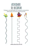 Atividade de recortar Festa Junina para Pré-Escola de Datas Comemorativas, Festa Junina, Língua Portuguesa, Pré-escrita - ...