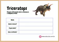 Pesquisa sobre dinossauros para 4º Ano, 3º Ano de Recursos Educativos, Ciências, Roteiro de pesquisa - Material educacional