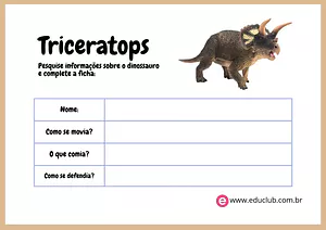 Pesquisa sobre dinossauros