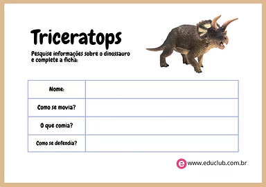 Pesquisa sobre dinossauros Pesquisa sobre dinossauros para 4º Ano, 3º Ano de Recursos Educativos, Ciências, Roteiro de pesquisa - Material educacional