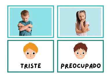 Tipos de emoções para trabalhar em Educação Infantil para Pré-Escola de Educação Emocional, Emoções - Material educacional