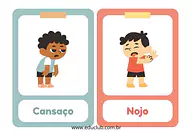 Atividade emoções básicas para Pré-Escola de Educação Emocional, Emoções - Material educacional