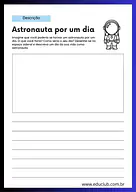 Redação: Astronauta por um dia para 4º Ano, 3º Ano, 2º Ano de Língua Portuguesa, Ciências, Sistema Solar - Material educac...