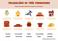 Vocabulário dos Três Porquinhos para 2º Ano, 1º Ano de Língua Portuguesa, Vocabulário - Material educacional