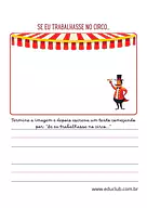 Redação Dia do Circo para 2º Ano, 1º Ano de Datas Comemorativas, Língua Portuguesa, Dia do Circo - Material educacional