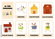 Os Três Porquinhos: conto em cartões