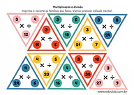 Jogo de multiplicação e divisão Jogo de multiplicação e divisão para 4º Ano, 3º Ano, 2º Ano de Recursos Educativos, Operações básicas, Matemática - Materi...