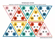 Jogo de multiplicação e divisão