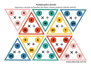 Jogo de multiplicação e divisão