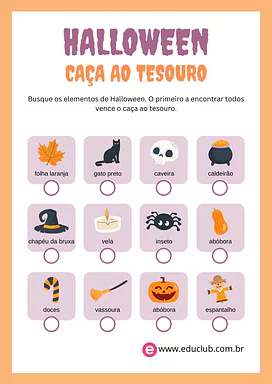 Caça ao tesouro de Halloween Caça ao tesouro de Halloween para 5º Ano, 4º Ano, 3º Ano, 2º Ano, 1º Ano de Datas Comemorativas, Halloween - Material educ...