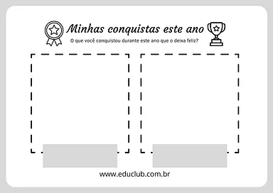 Atividade para fim do ano letivo Atividade para fim do ano letivo para 3º Ano, 2º Ano, 1º Ano de Educação Emocional, Autoconhecimento - Material educacional